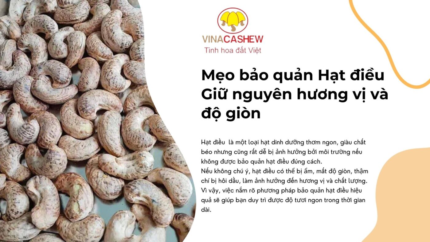 Bảo quản hạt điều