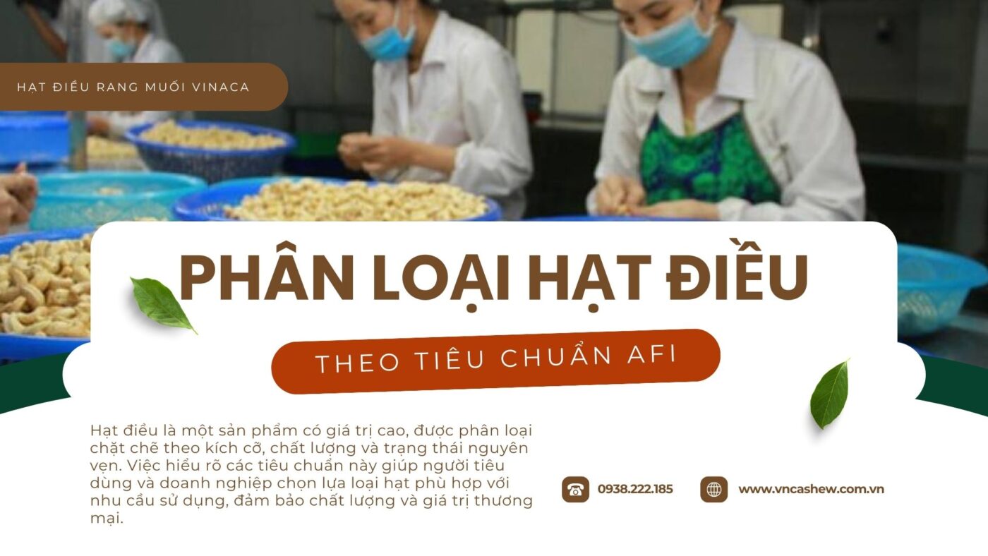 Phân loại hạt điều