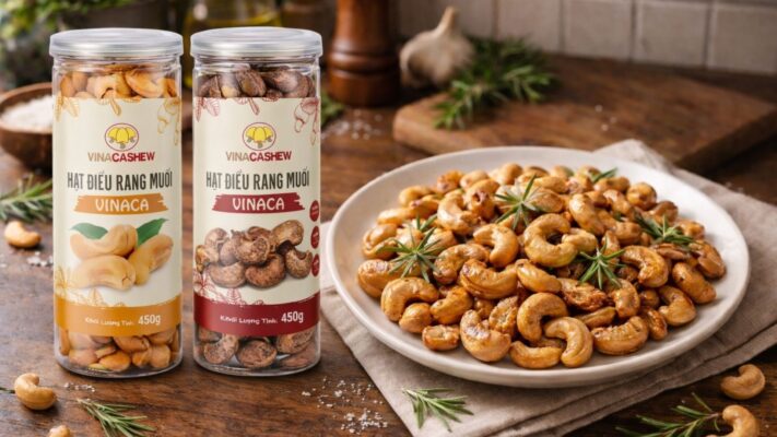 Hạt điều rim nước mắm tỏi ớt