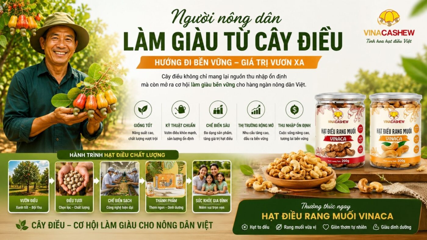 Người nông dân làm giàu từ cây điều như thế nào